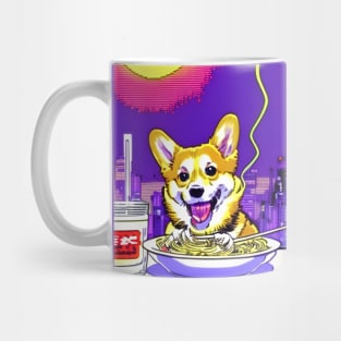 Corgi Comiendo Ramen Mug